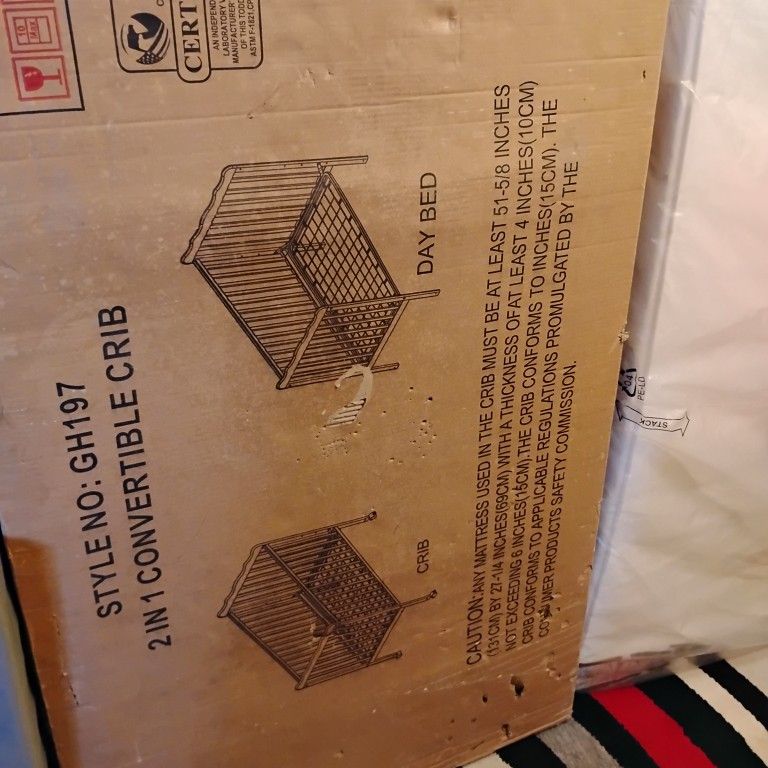 In Crib With Safety First Mattress New