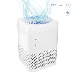 Compact White Air Purifier with HEPA Filter