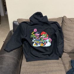 Size Large.TMG Car Burning, Rubber Sweater.