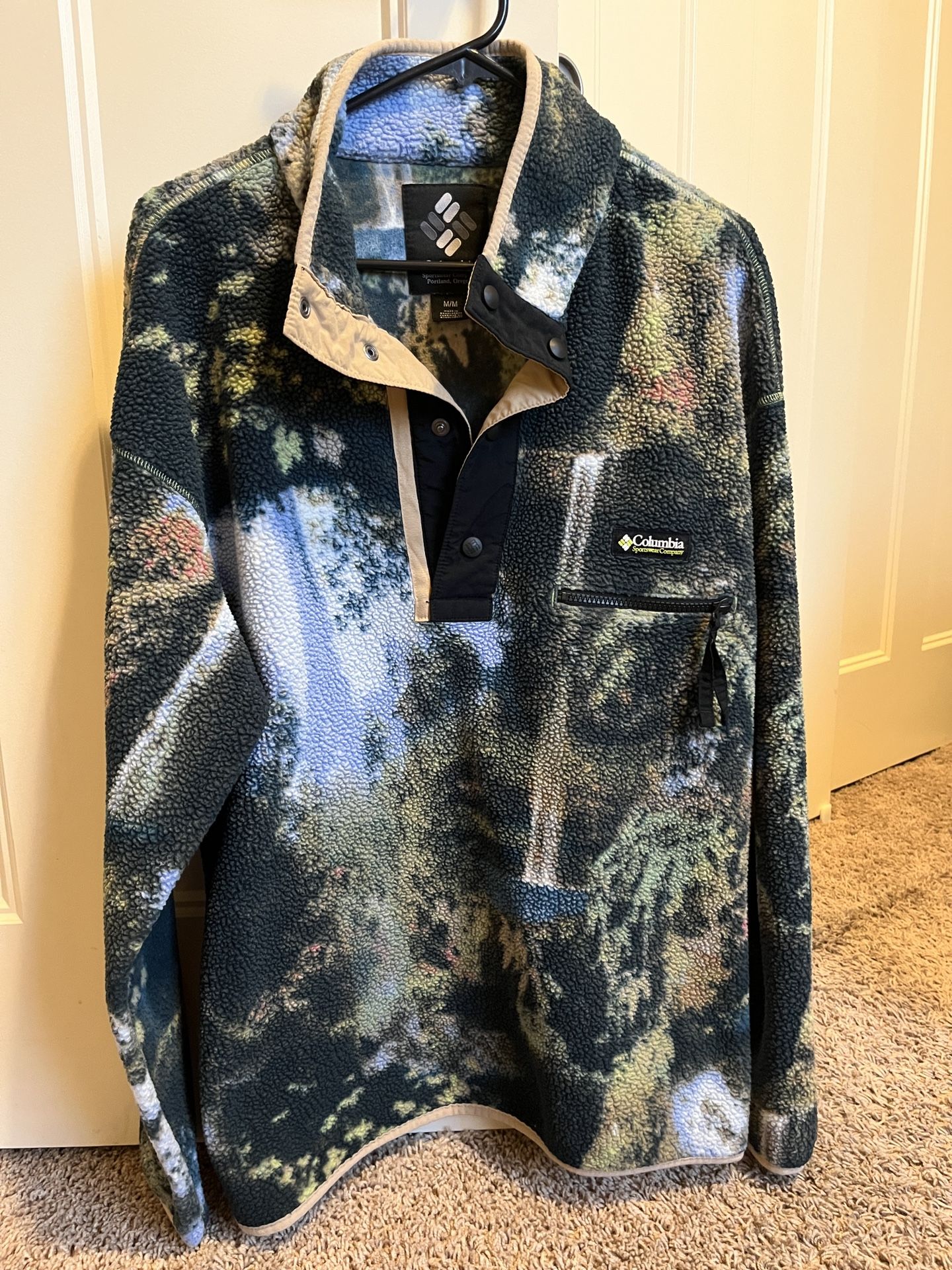 Columbia Men's Printed Half Snap Printed Fleece Pullover