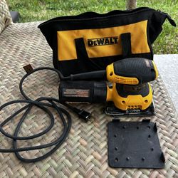 DEWALT DW411 2 Amp Palm Grip 1/4-Sheet Sander with Dust Canister