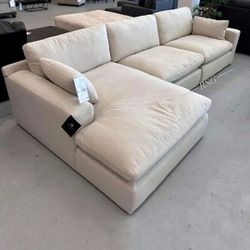 Down Filled Luxury Cloud Sectional Couch Set 📐 Stain And Liquids Resistant Fabric 