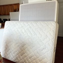 Full size mattress with base.