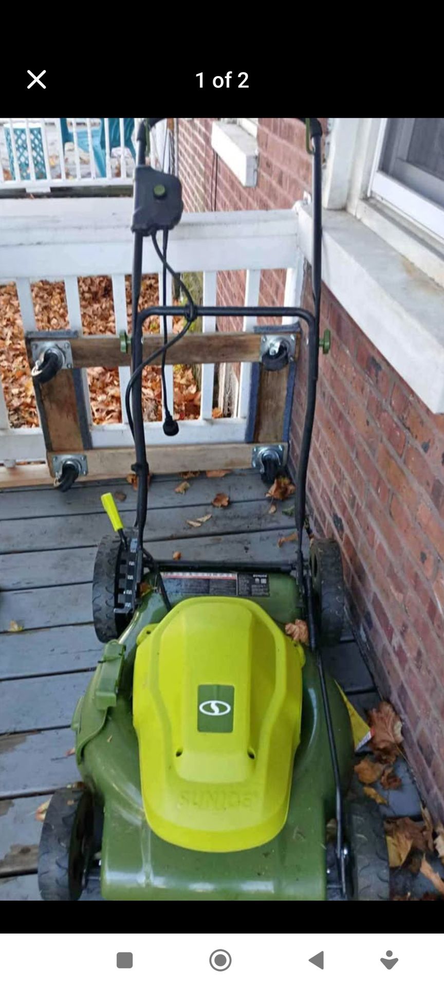 Sunjoe Corded Lawn Mower 