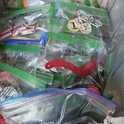 Tupperware Keychains, Magnets, Gadgets Over 300 Pieces!!!