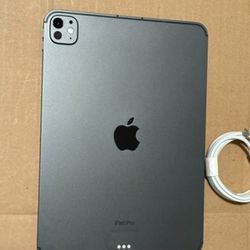 Apple 11" iPad Pro M4 chip Wi-Fi + Cellular 256GB OLED Space Black Unlocked 100% Battery Applecare+