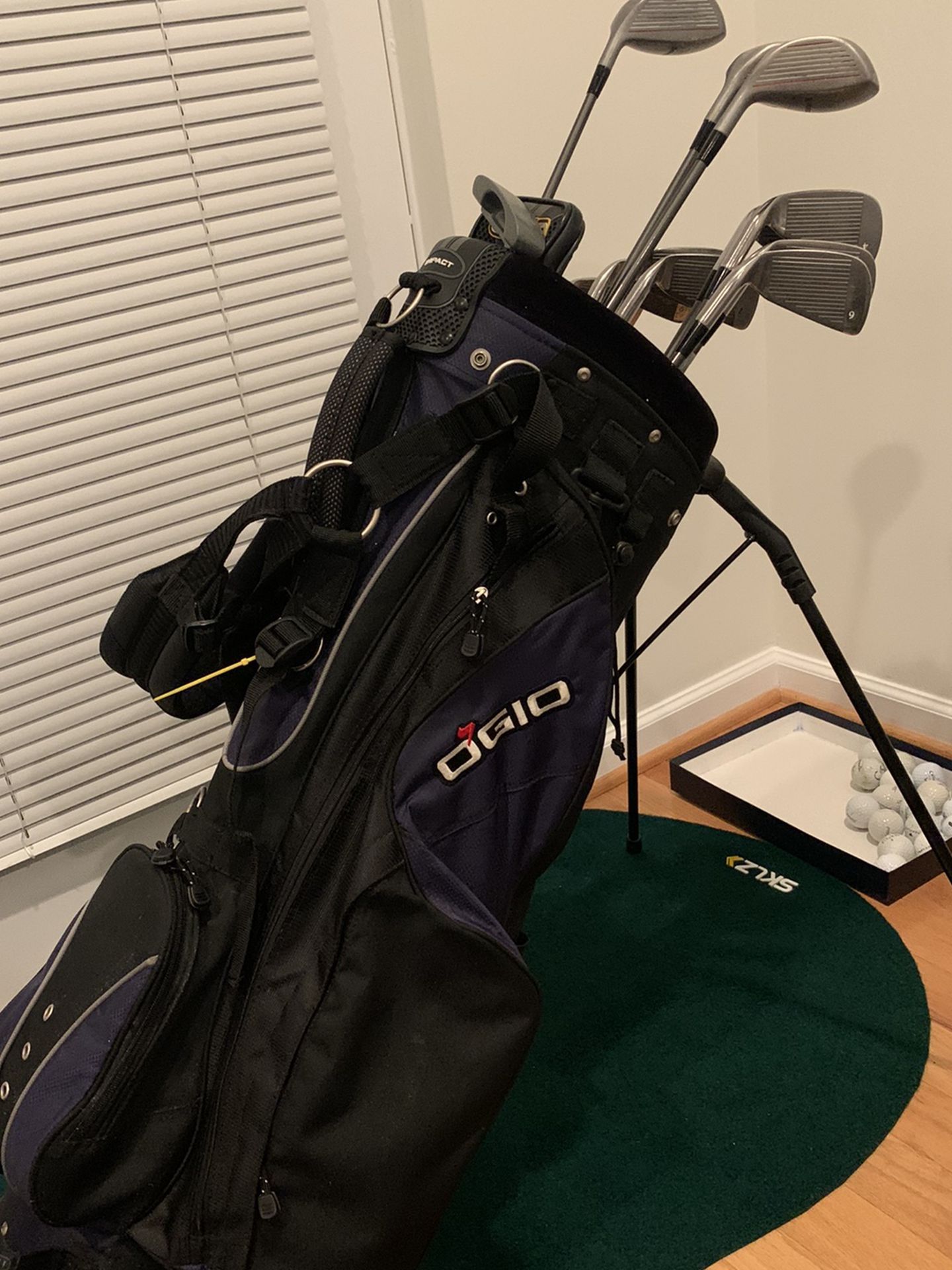 Ogio stand Golf Bag (navy blue/black) w/ Carry Straps