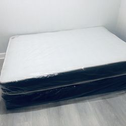 Full size Double sided 9”thick With box spring New! delivery available