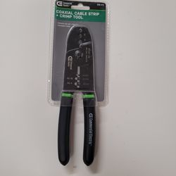 Commercial Electric Coaxial Cable Strip And Crimp Tool