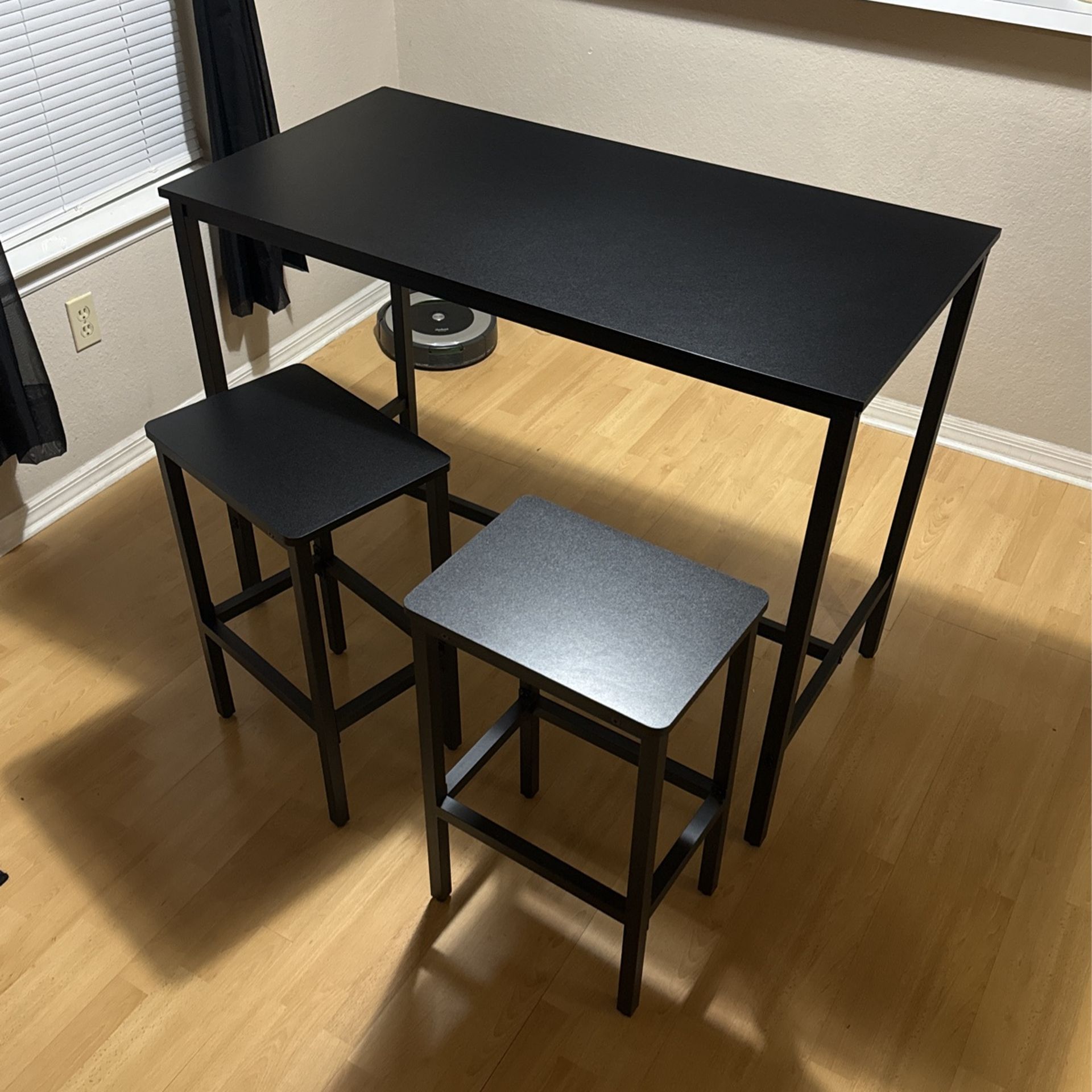 2 ft Black Dining Table