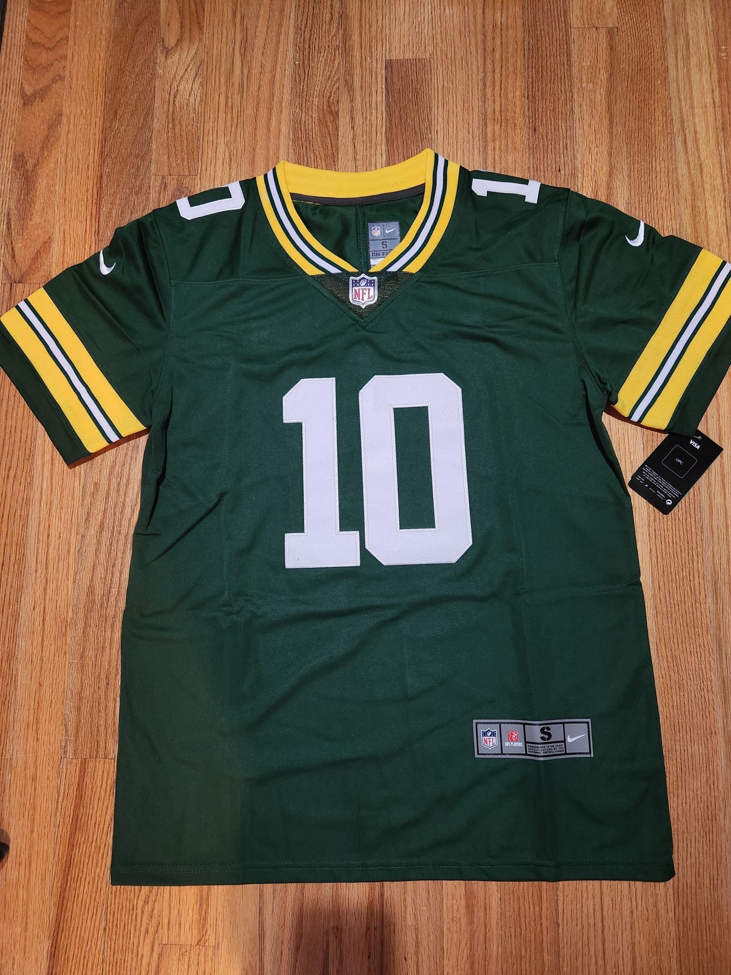NFL Green Bay Packer Green Bay Packers Rugby uniform No.10 Jordan Love jersey 3XL