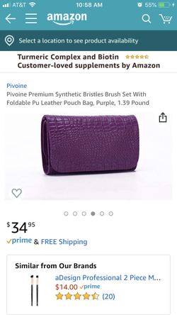 Bristle makeup brush set