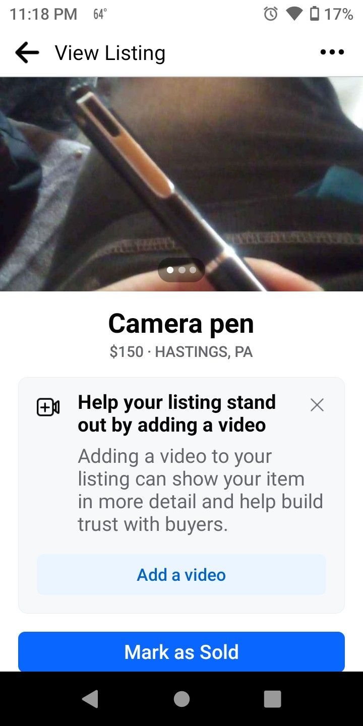 Camera Pen Also Write