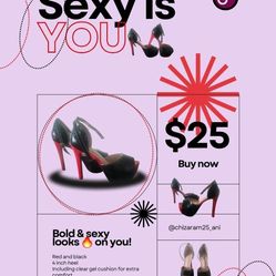 Red And Black Sexy Heels