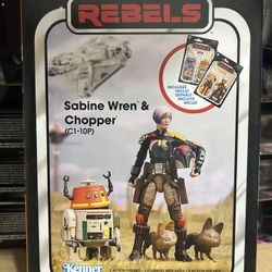 Star Wars rebels Sabine Wren And Chopper Vintage Collection