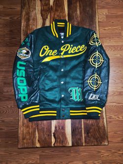 Steve Aoki's DIM MAK/One-Piece Collab "Usopp" Varsity Jacket