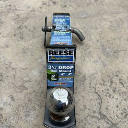 Reese Tow Hitch 3¼" DROP Ball Mount 2" Ball And Tube