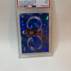 2024 Topps Chrome Infinite Sapphire - Marvin Harrison Jr. #IS-6 PSA 9 Mint