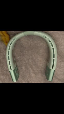 Upgraded Bladeless Neck Fan - 4000mAh Battery (Green) - Hands-Free Cooling