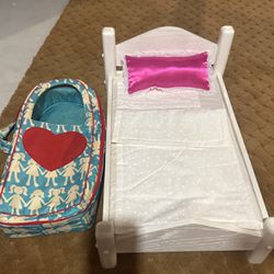 American Girl Doll Case And Bed