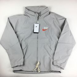 Nike Woven Mesh Lined Full Zip Hooded Lightweight Jacket DM5285 012 Men S new