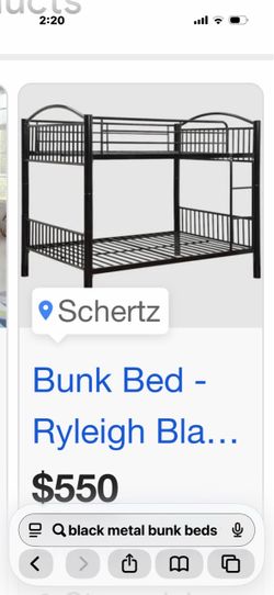 Metal bunk beds