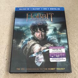 The Hobbit Battle of the Five Armies 3D Blu-ray Lenticular Slipcover Combo Pack