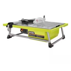 RYOBI 4.8 -Amps 7 in. Blade Corded Tabletop Wet Tile Saw=Ryb-592