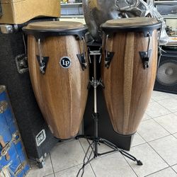 350 Latin Percussion Aspire LP Double Congas With Stand
