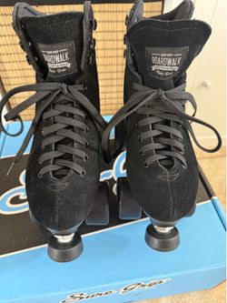 Sure-Grip Boardwalks PLUS Black Womens size 6-6.5