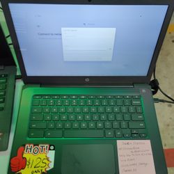 HP 14" Touch Screen Chromebook 4GB Ram 32GB EMMC Storage, Latest C Type Charger included.