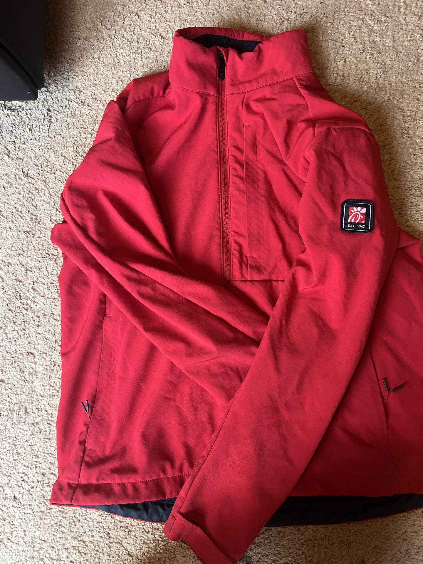 Red Chick-fil-A jacket #ChickfilA
