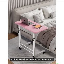 Mobile Lift Table, Computer Desk, Adjustable Height, With Wheels Bedside Computer Desk, Sofa Side Table, Two Sizes Available, Suitable For Bedroom, Do