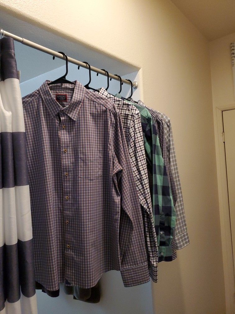 5 Wrinkle Free Men's Untuckit Button Downs