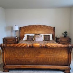 Bedroom Set California King Solid Oak