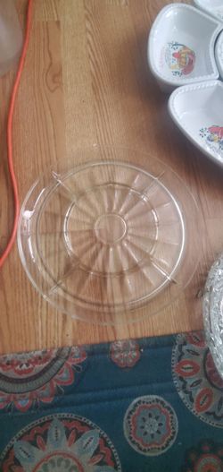 Glass Cheese Tray 
