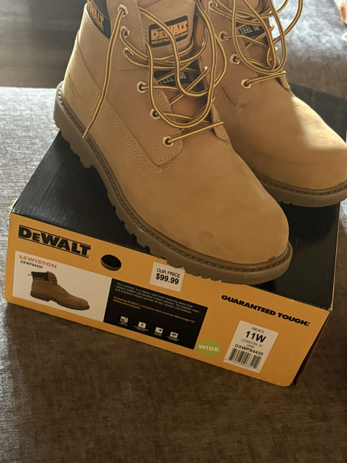 DeWalt Wheat Steel Toe Men’s Work Boots