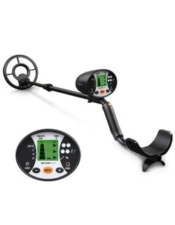 Metal Detector for Adults, 5 Modes to Choose, Metal Detector Waterproof Gold and Silver, Higher Accuracy, Bigger LCD Display, Strong Memory Mode, 