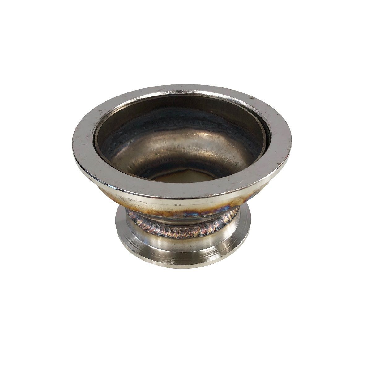 3" to 2" V-band Flange Adapter for manifold header turbo up pipe tube 2" Height   (FG AD VB300-VB200-2"