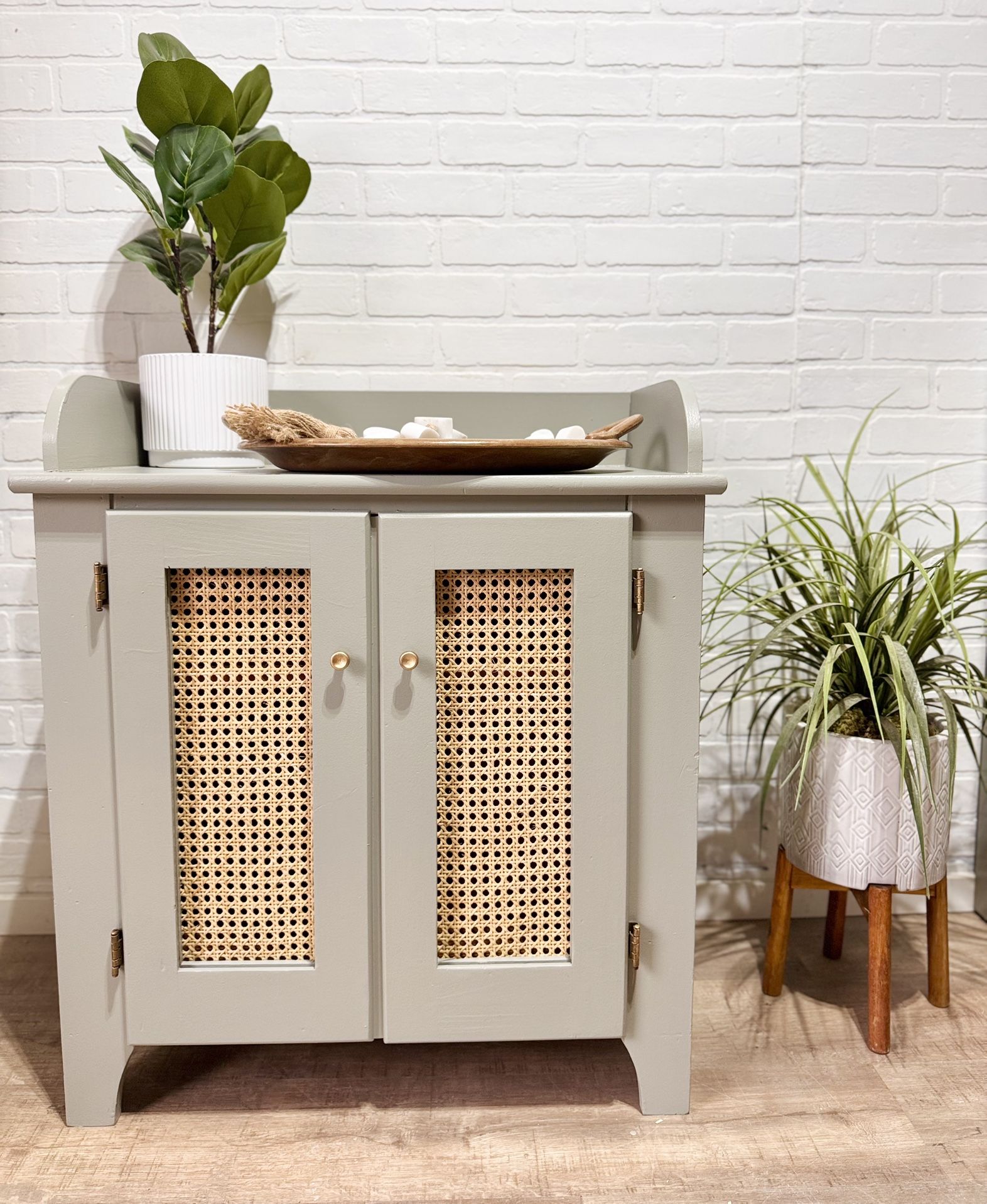 Sage Green 2 Doors Cabinet