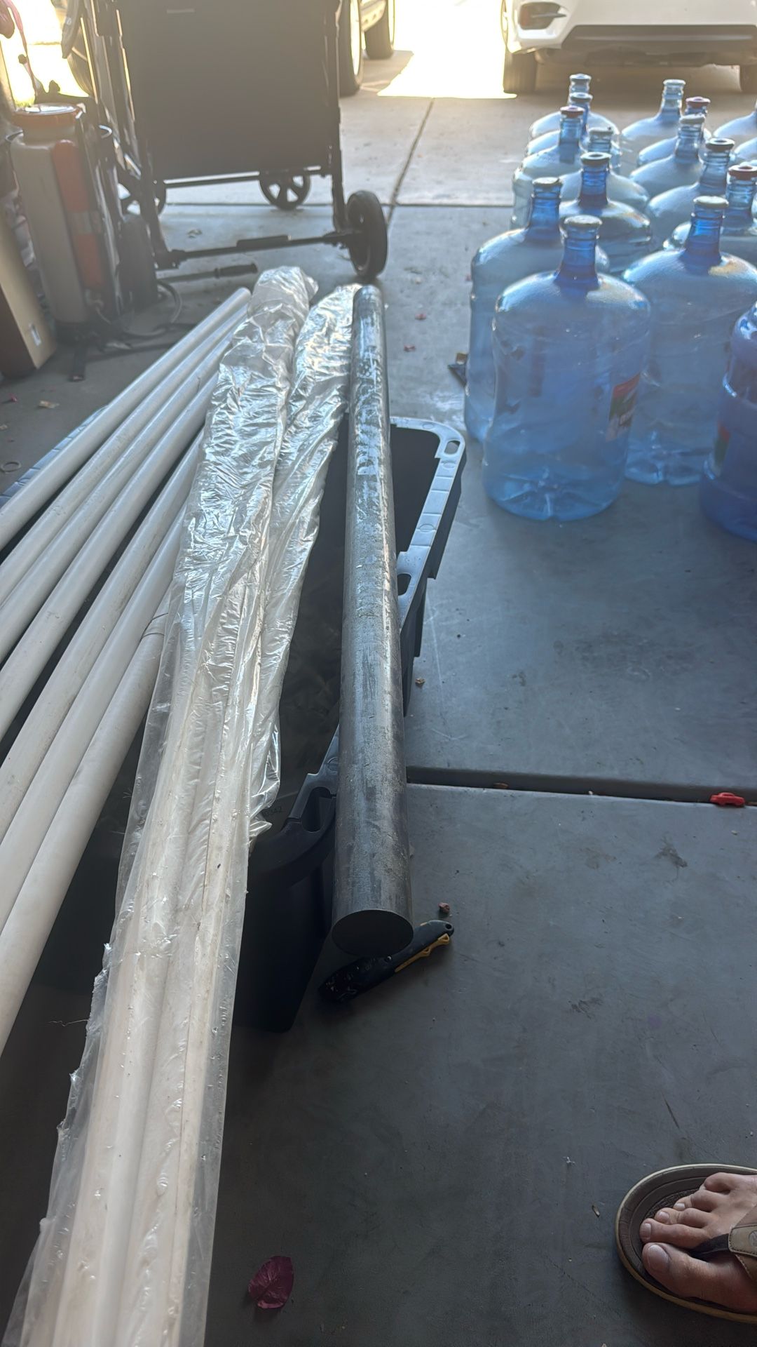 2” Grey Pvc Round Bar - No Certs