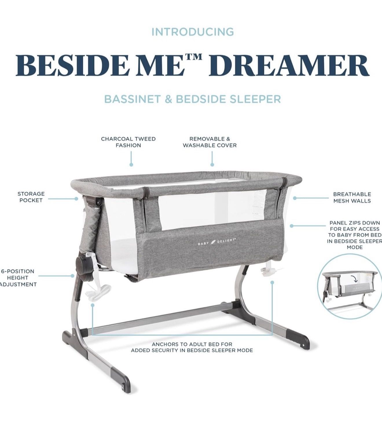 Baby Delight Bedside Bassinet