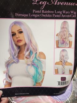 Pastel Rainbow wig 