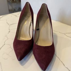 Purple And Gold Marc Fisher Block Heels