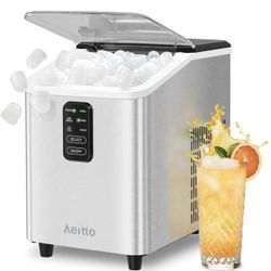 New👍 Ice Maker Countertop 26lbs/24H, Ice Machine 8 Ice Cubes Ready in 6 Mins, Auto Self-Cleaning fo