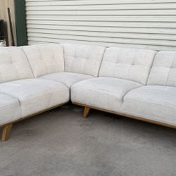 2 PIECE FABRIC SECTIONAL 