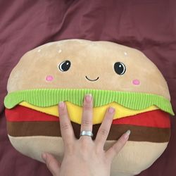 Large hamburger plushie