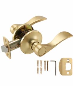 NEW - Springdale Satin Gold Interior or Hall/Closet Passage Door Handle