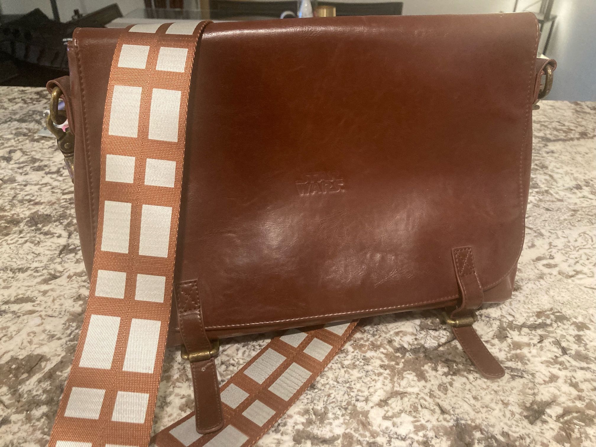 Star Wars Chewbacca Leather Messenger Bag