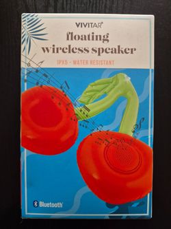 VIVITAR Floating Wireless Bluetooth Speaker (Cherries)